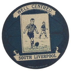 Carte de commerce de football de Baines, South Liverpool.