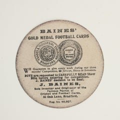 Baines Football Trade Card, Yeadon Green Lane, Well Played