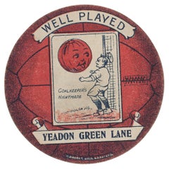 Baines Football Trade Card, Yeadon Green Lane, Well Played