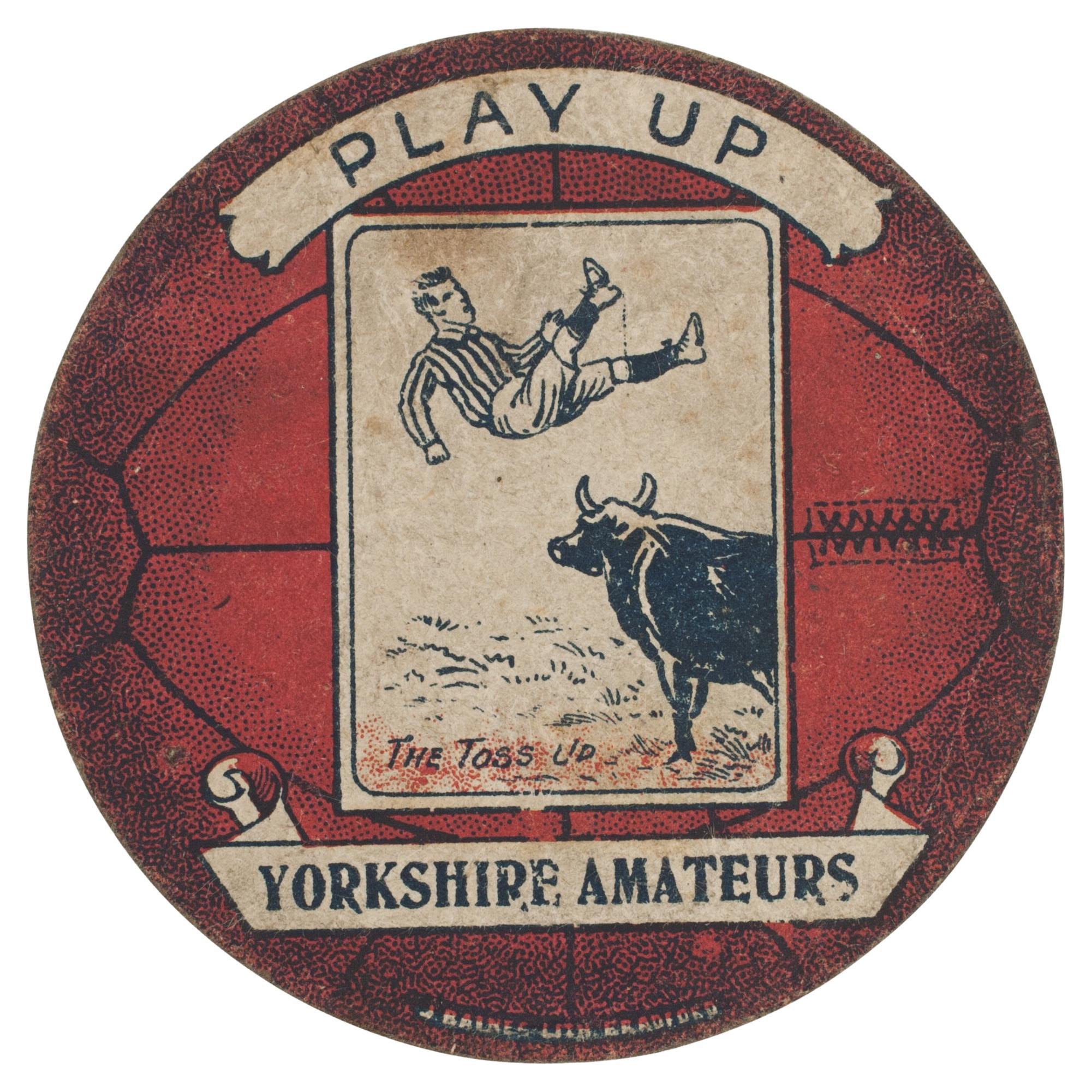 Baines Fußball-Handelskartenkarte, Yorkshire Amateurs Play Up.