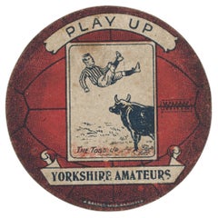 Used Baines Football Trade Card, Yorkshire Amateurs Play Up