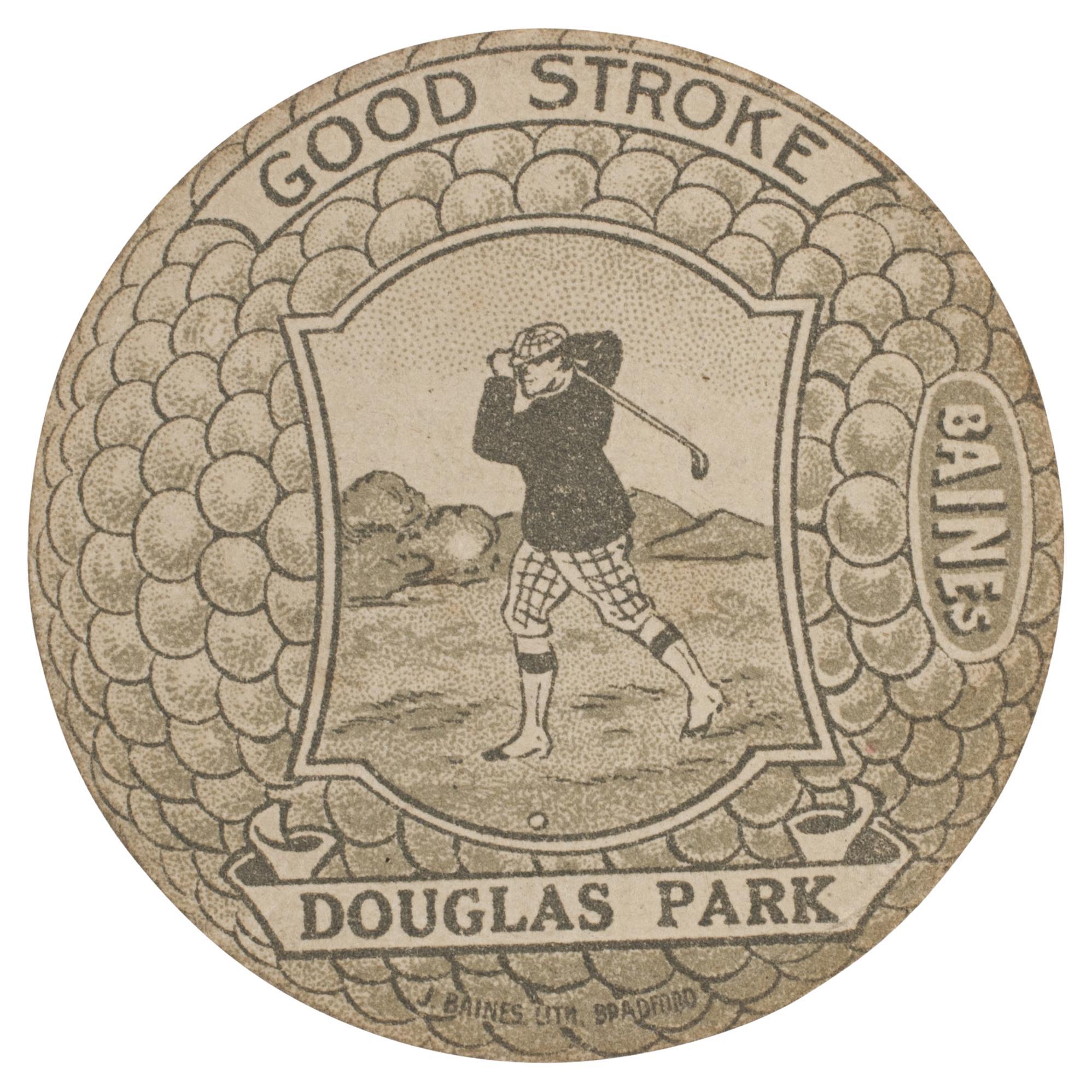 Baines Golfing Trade Card, Douglas Park