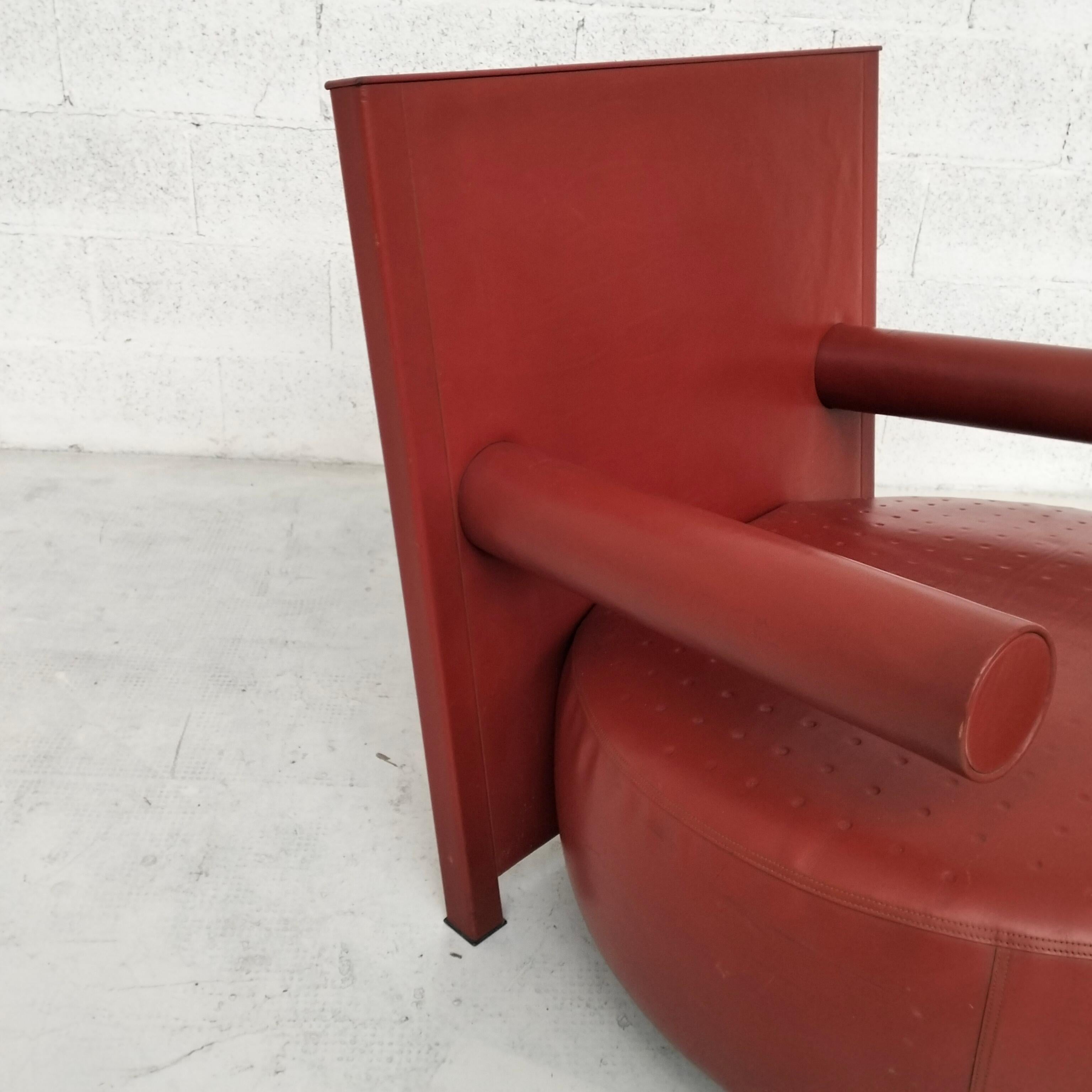 Baisity leather armchair by Antonio Citterio for B&B Italia - 1980’s For Sale 2