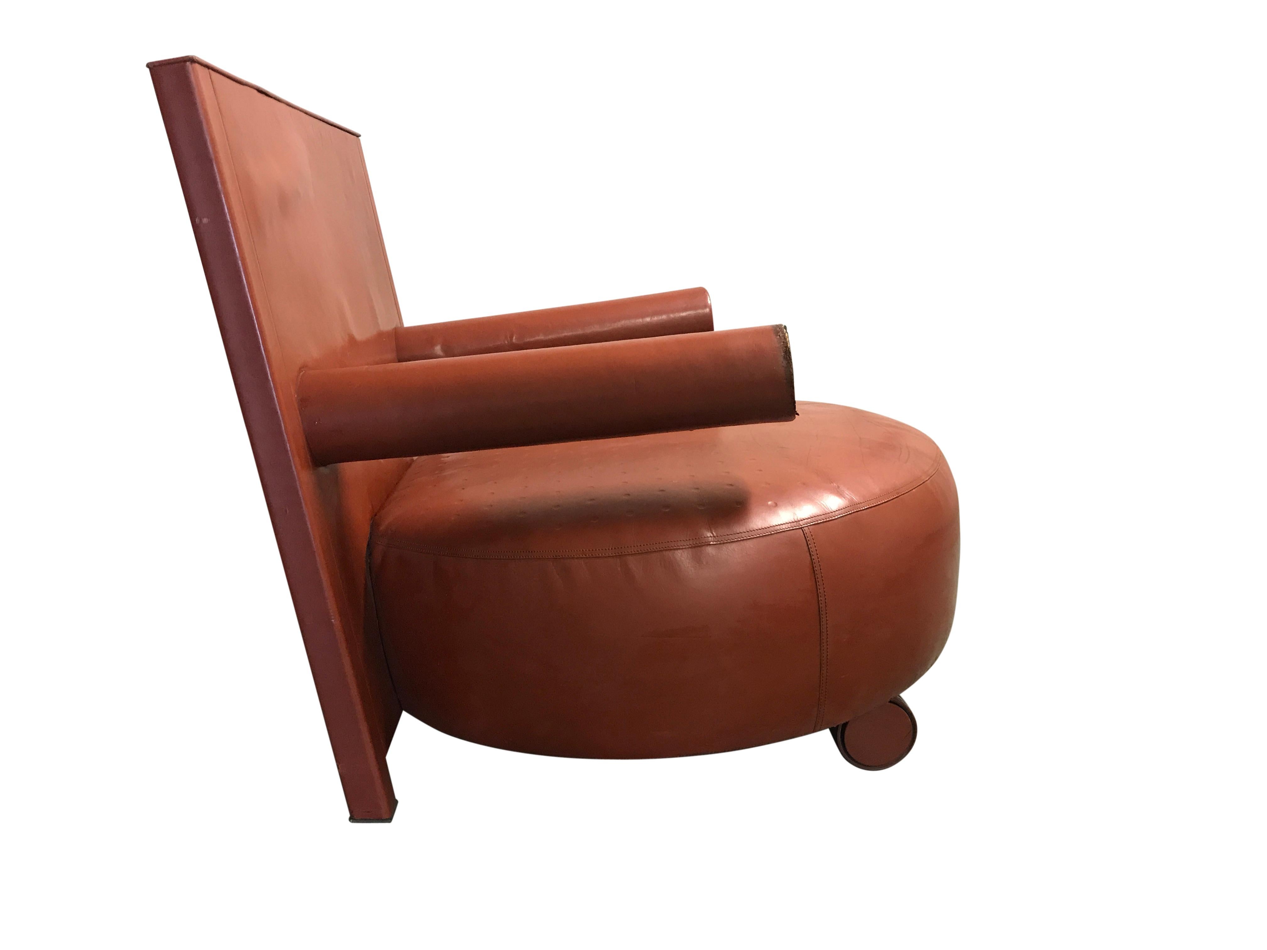 Italian Baisity Lounge Chair by Antonio Citterio for B&B Italia, 1980s