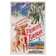 Vintage Bajaja 1950 Argentine Film Poster