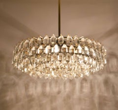 Bakalowis & Sons, Large Crystal Glass Chandelier, Vienna, Austria, 1950s