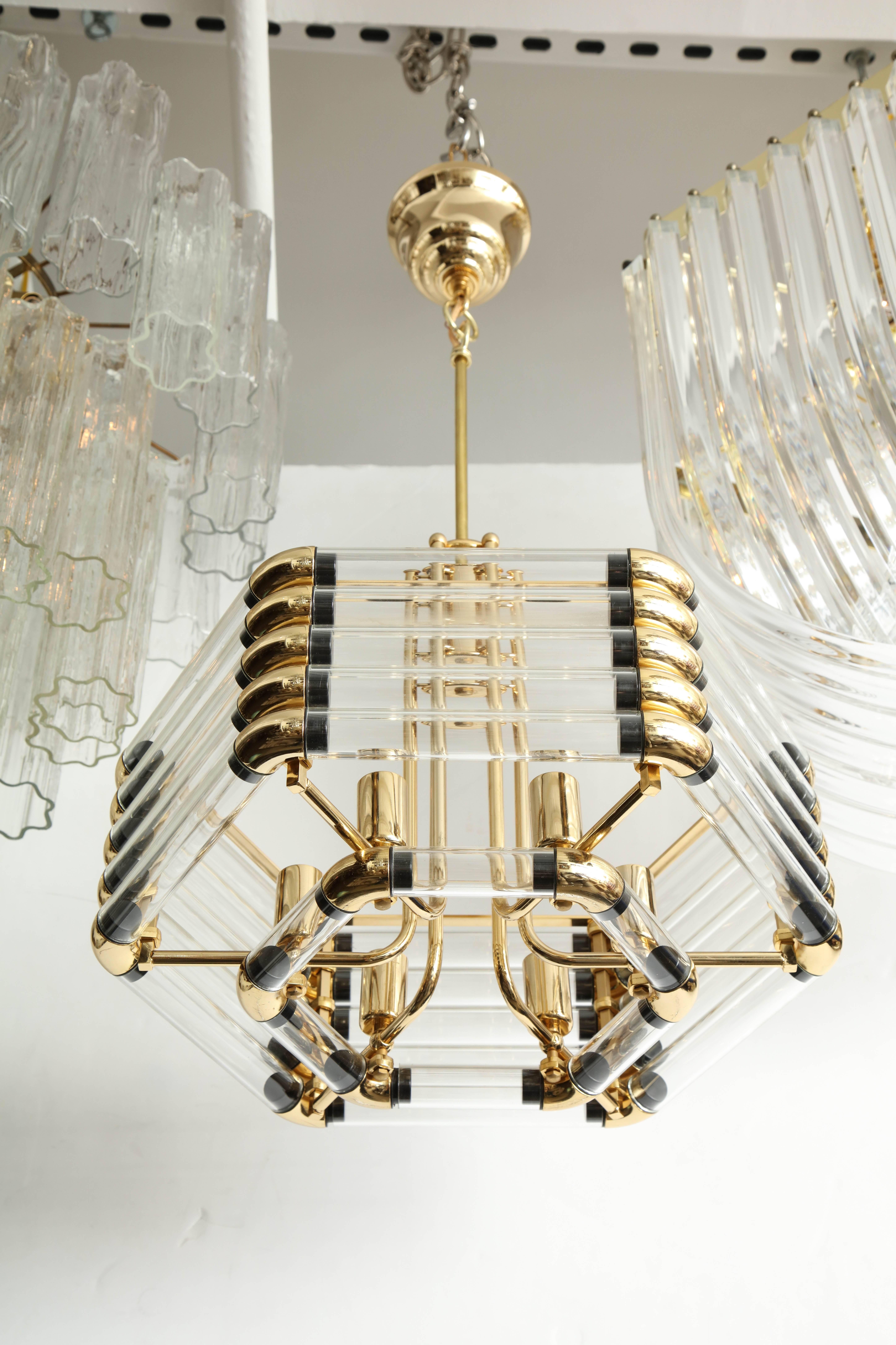 Brass Bakalowits and Sohne Chandelier