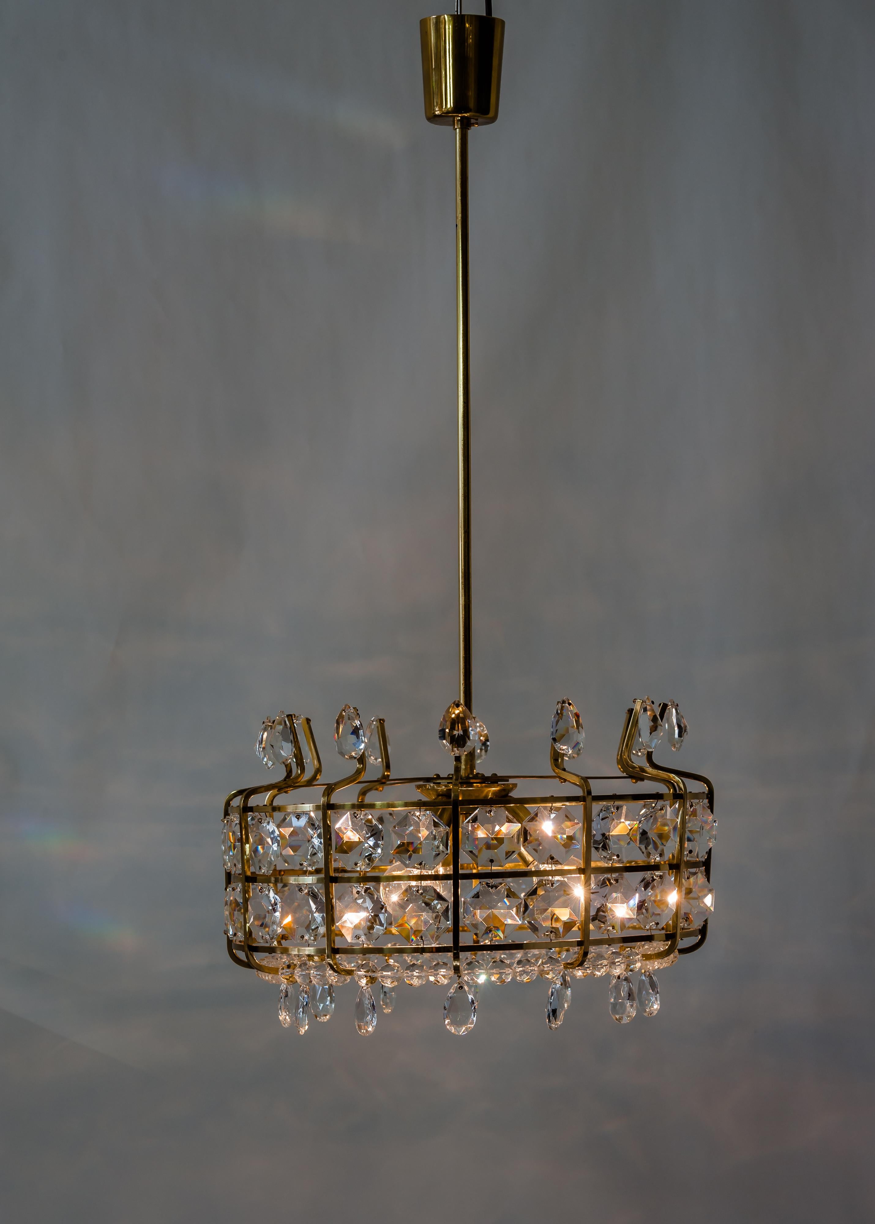 Bakalowits chandelier around 1950s For Sale 8