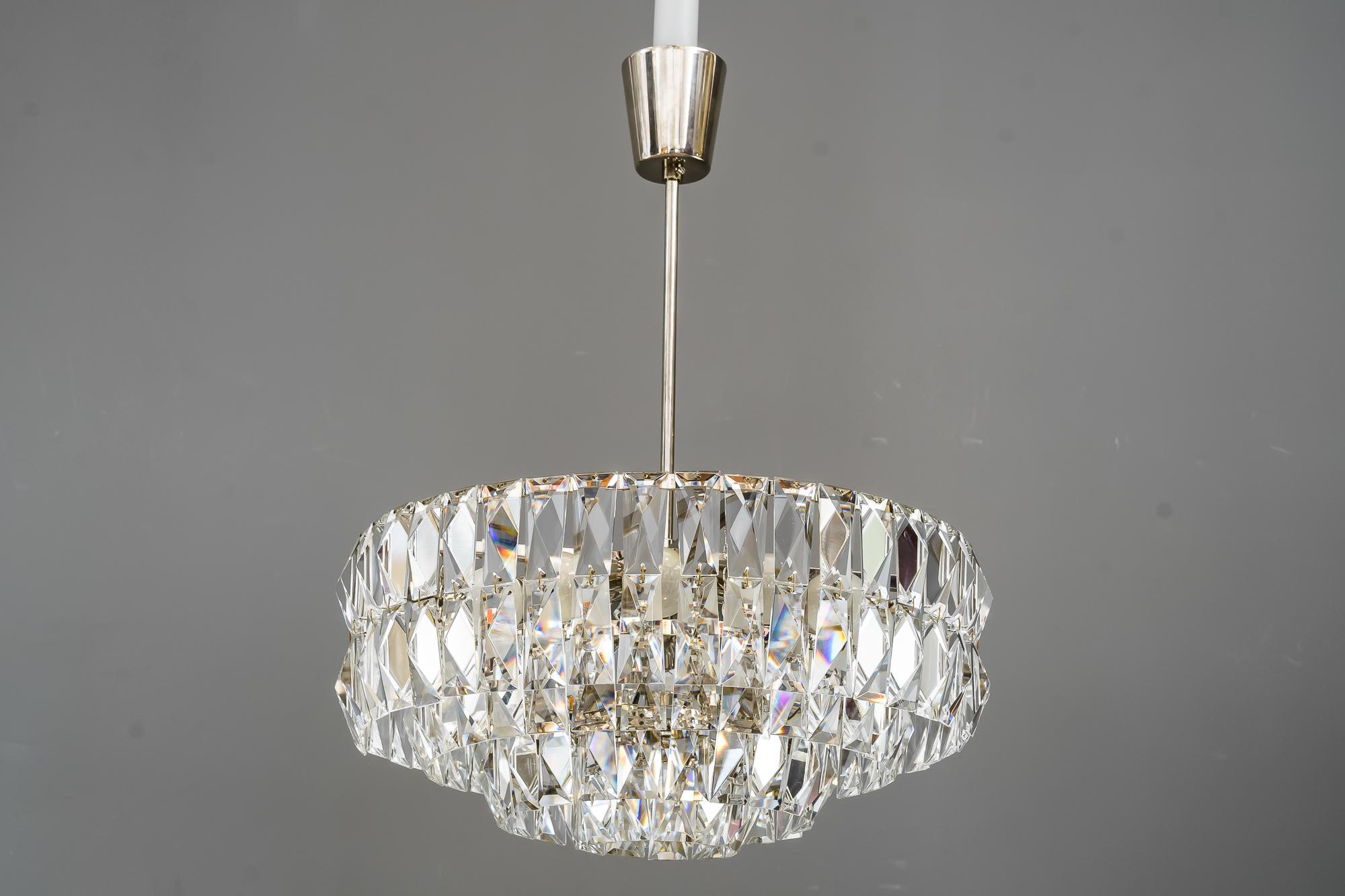 Mid-Century Modern Bakalowits Chandelier, around 1950s For Sale