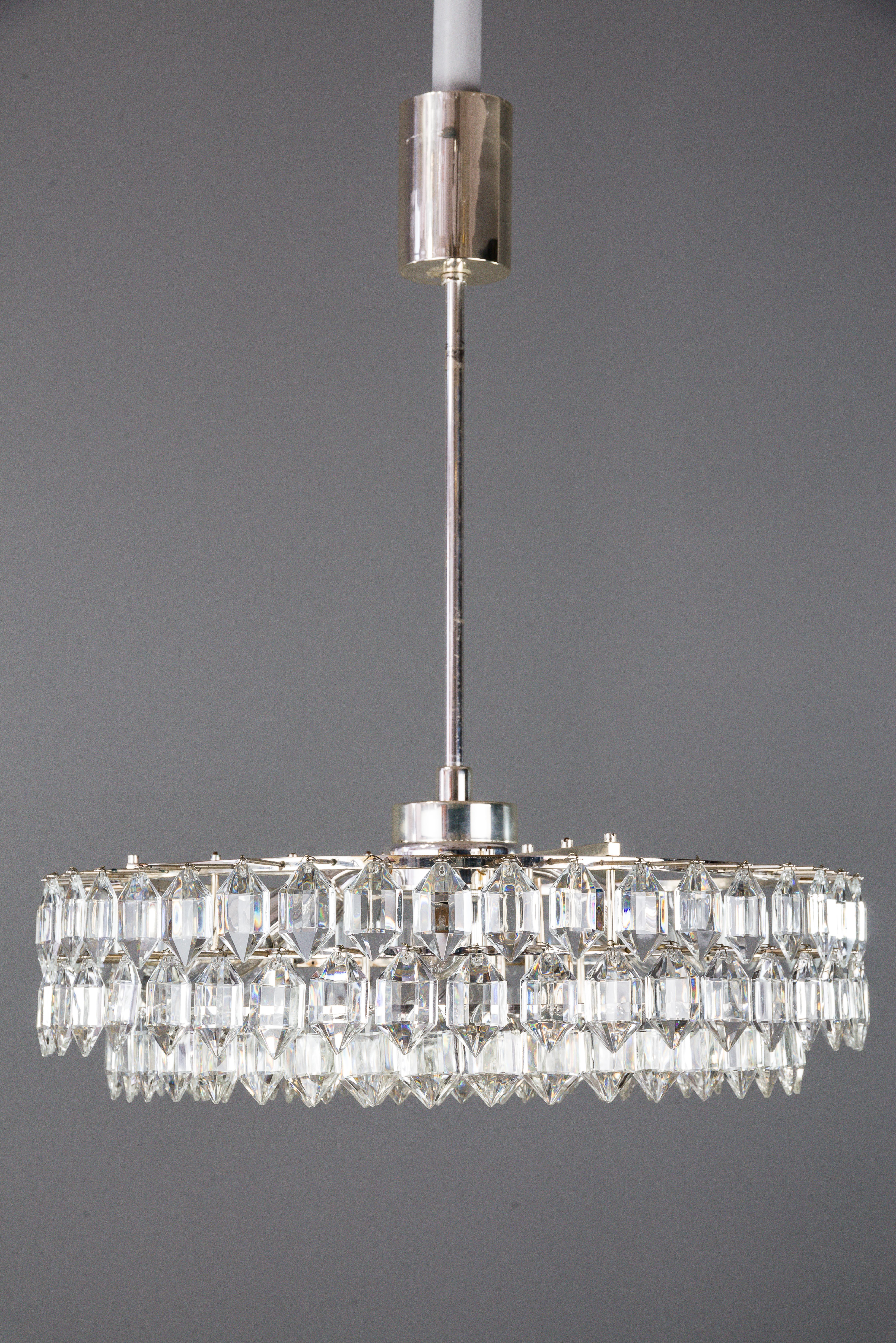 Bakalowits chandelier silver plated, circa 1960s
Original condition.