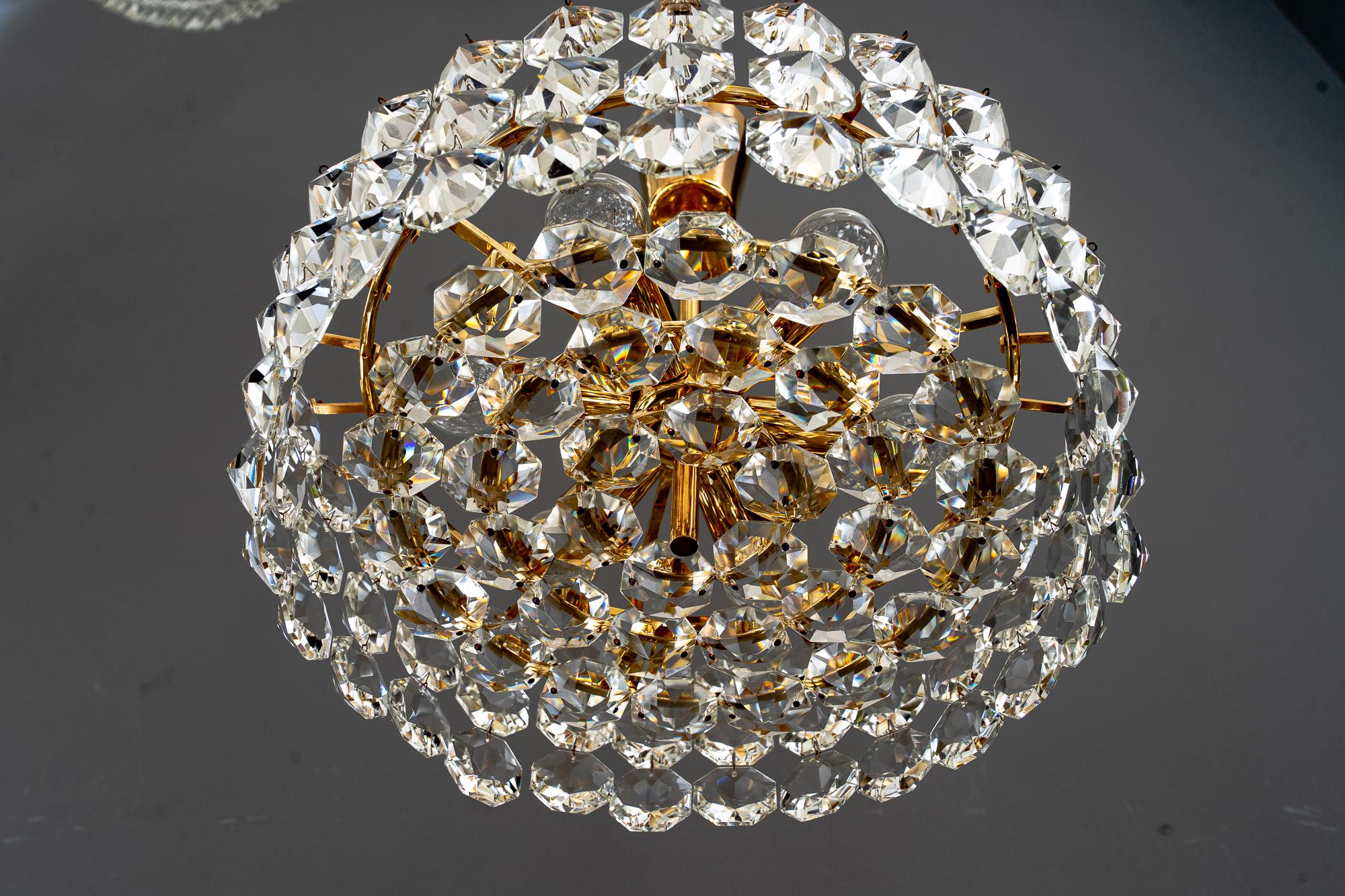 Crystal Bakalowits Chandelier Vienna Around 1960s For Sale