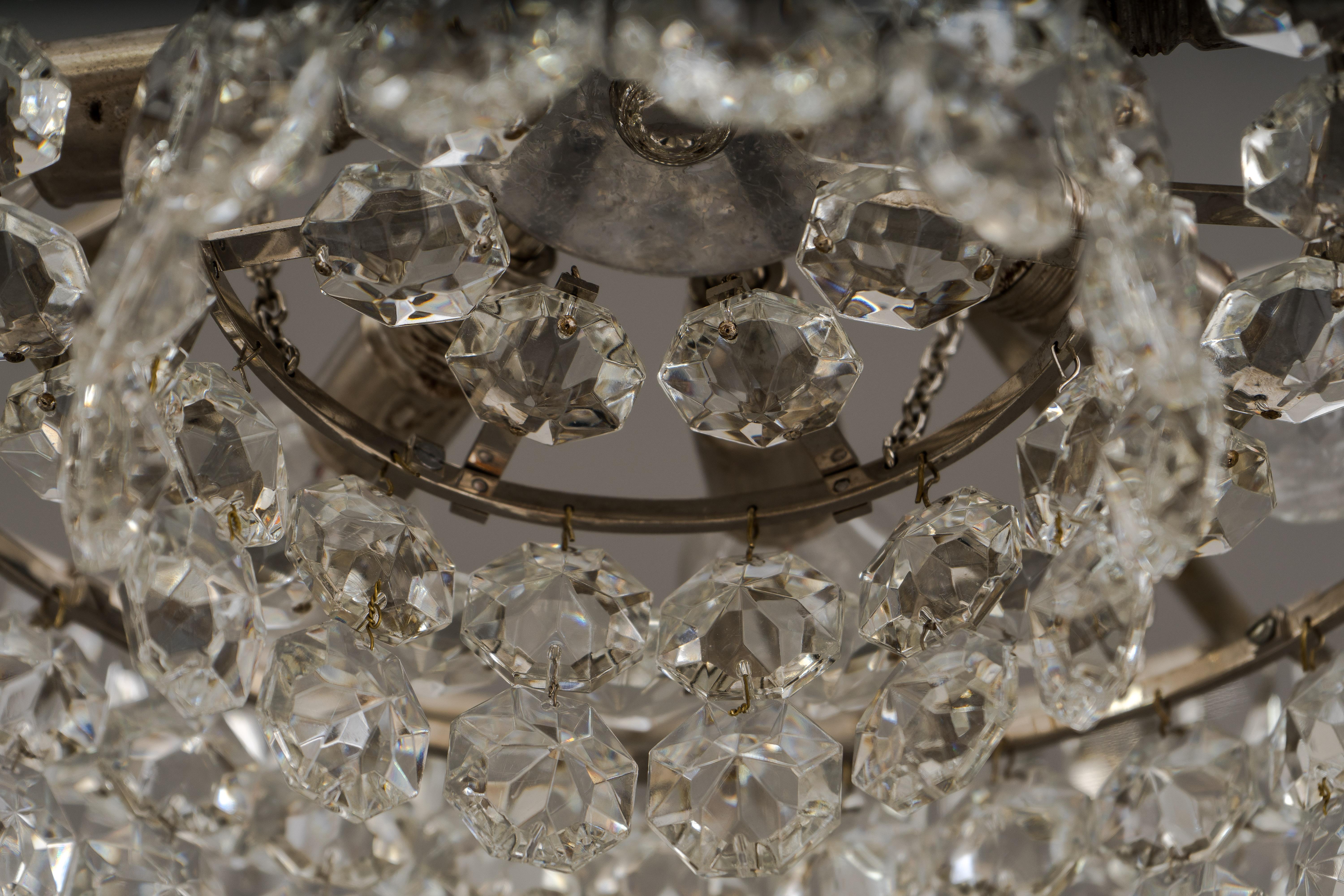 Bakalowits Crystal Chandelier, circa 1960s For Sale 6