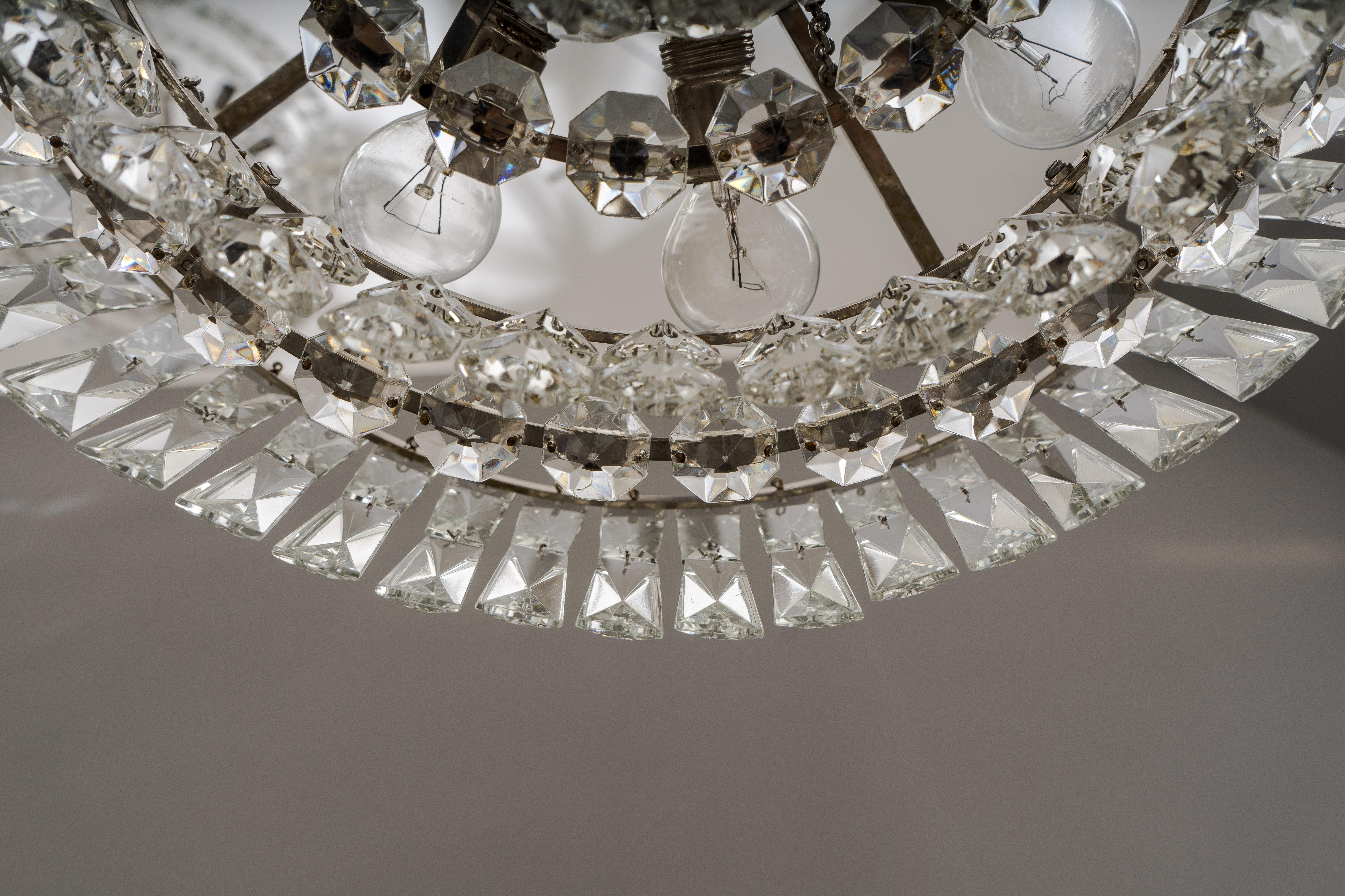 Bakalowits Crystal Chandelier, circa 1960s For Sale 7