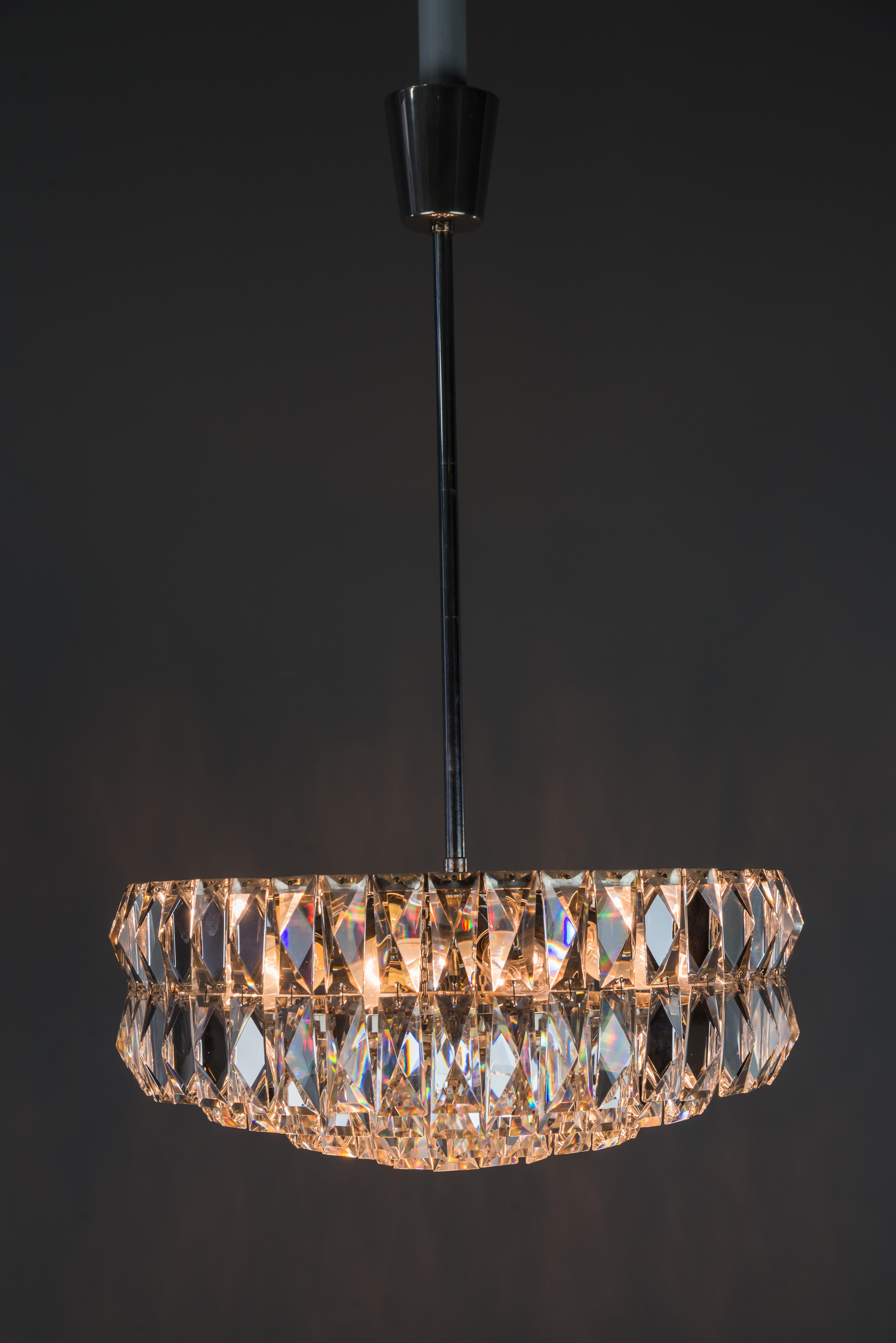 Mid-20th Century Bakalowits Crystal Chandelier, circa 1960s For Sale
