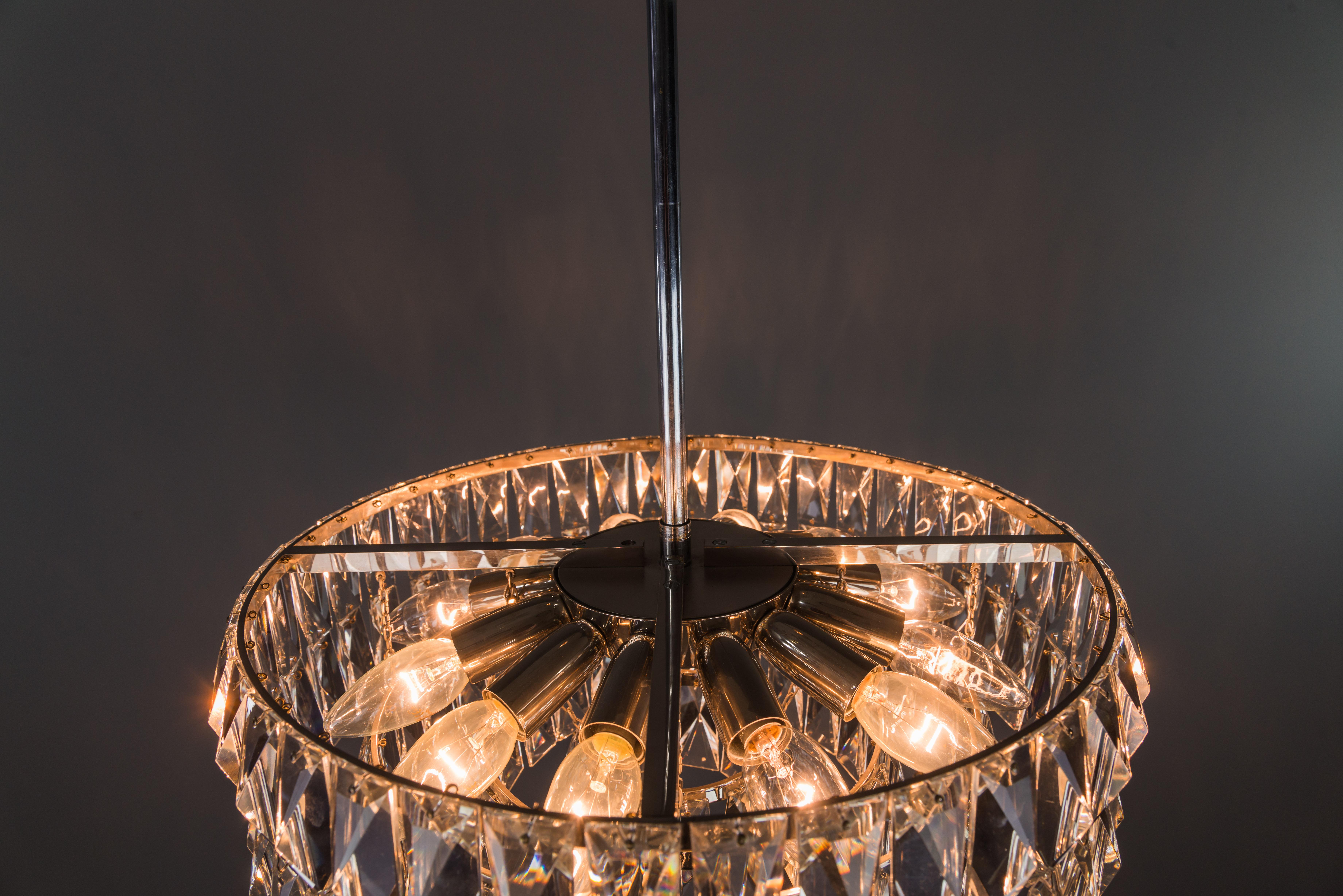 Cristallo Lampadario di cristallo Bakalowits, anni '60 circa in vendita