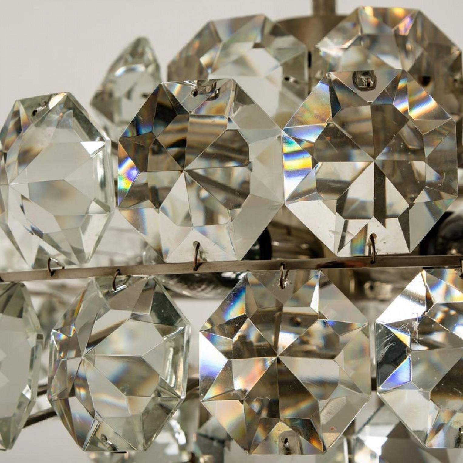 Other Bakalowits Diamond Chandelier, Austria, 1960s For Sale