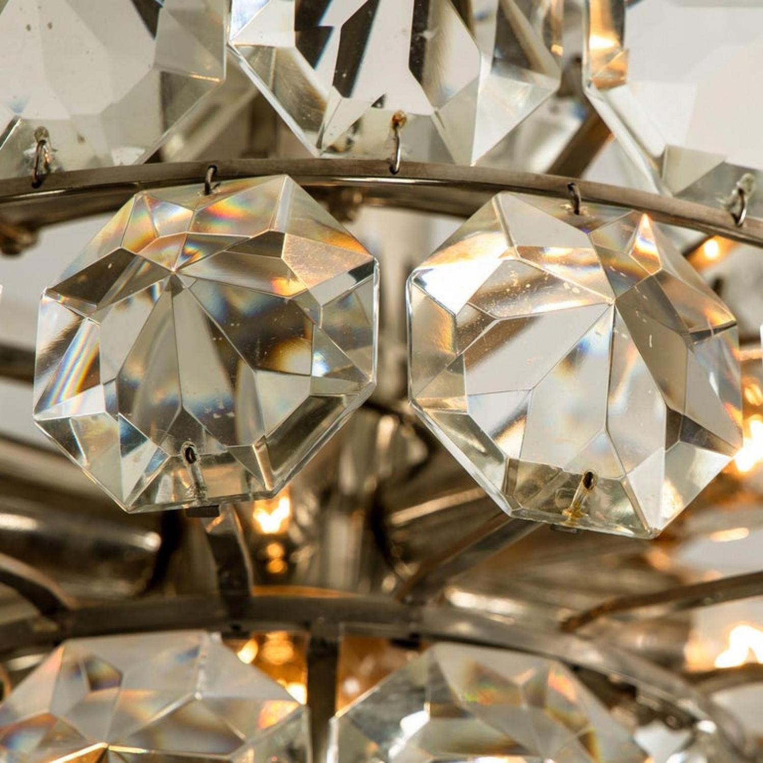 Bakalowits Diamond Chandelier, Austria, 1960s In Good Condition For Sale In Rijssen, NL