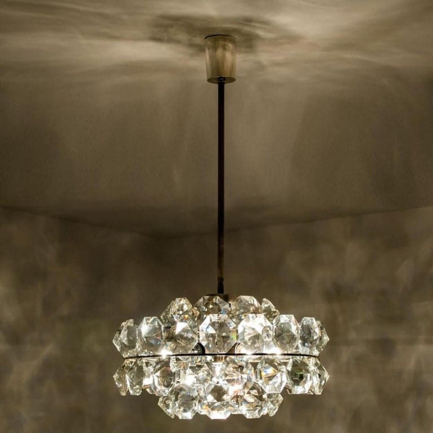 Lampadario a diamante Bakalowits, Austria, anni '60 in vendita 1
