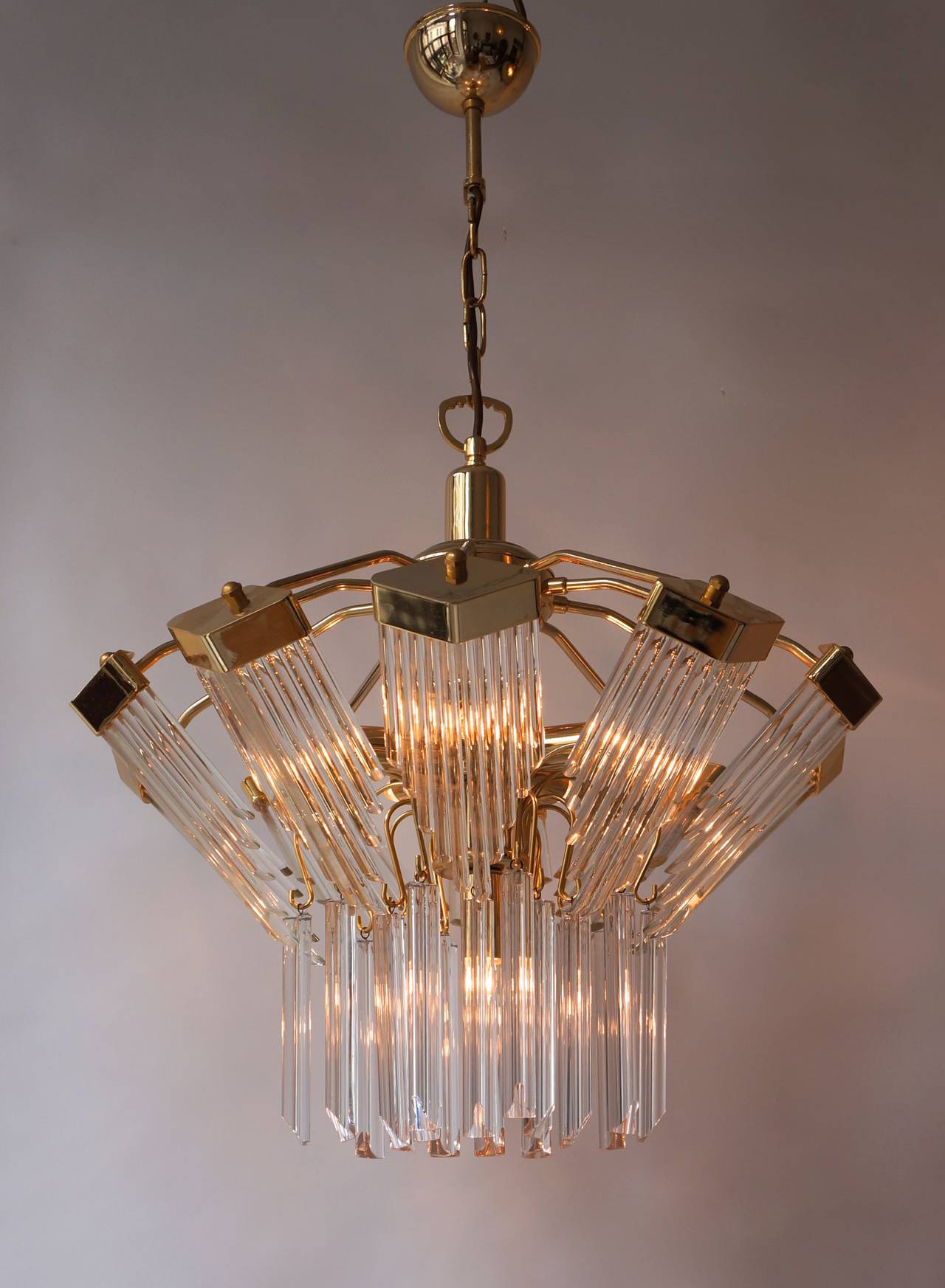 Bakalowits Gold-Plated Crystal Chandelier In Good Condition In Antwerp, BE