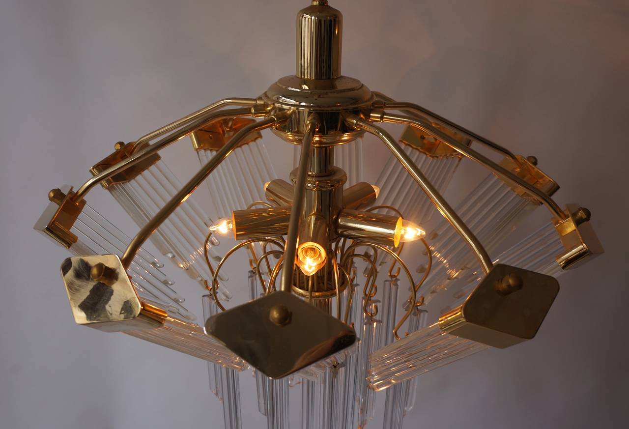 Lámpara de cristal dorado Bakalowits Chapado en oro en venta