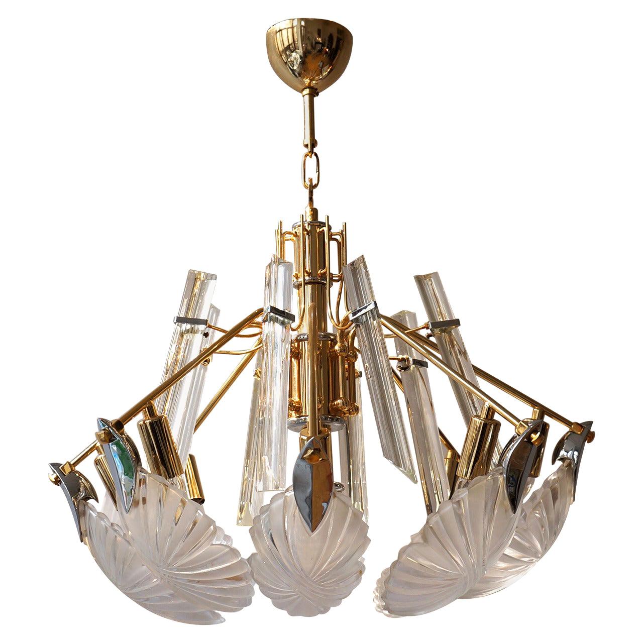 Bakalowits Gold-Plated Crystal Chandelier