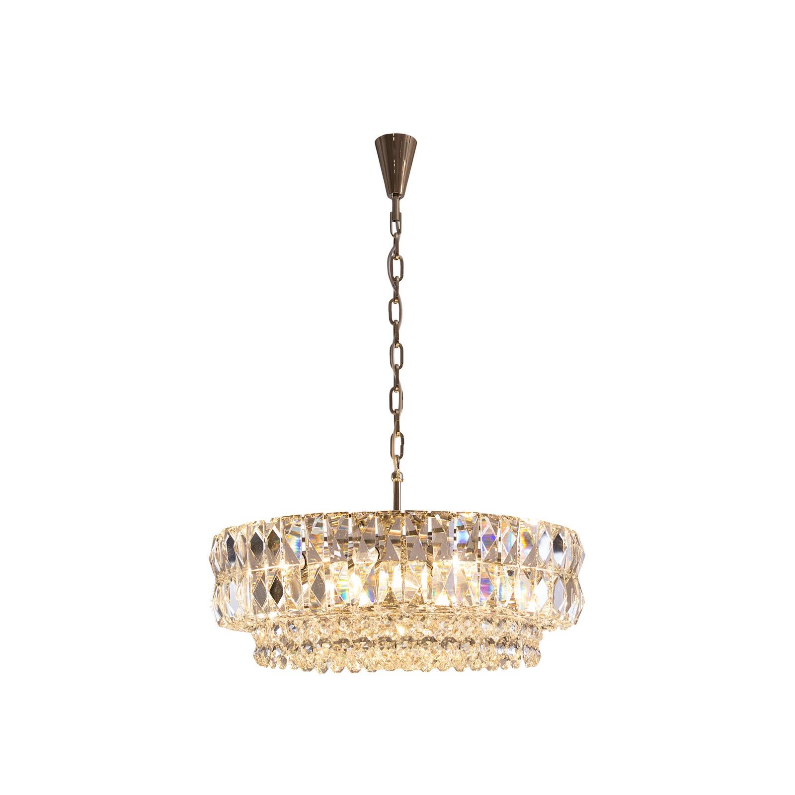 Hand-Crafted Bakalowits Original Crystal Chandelier For Sale