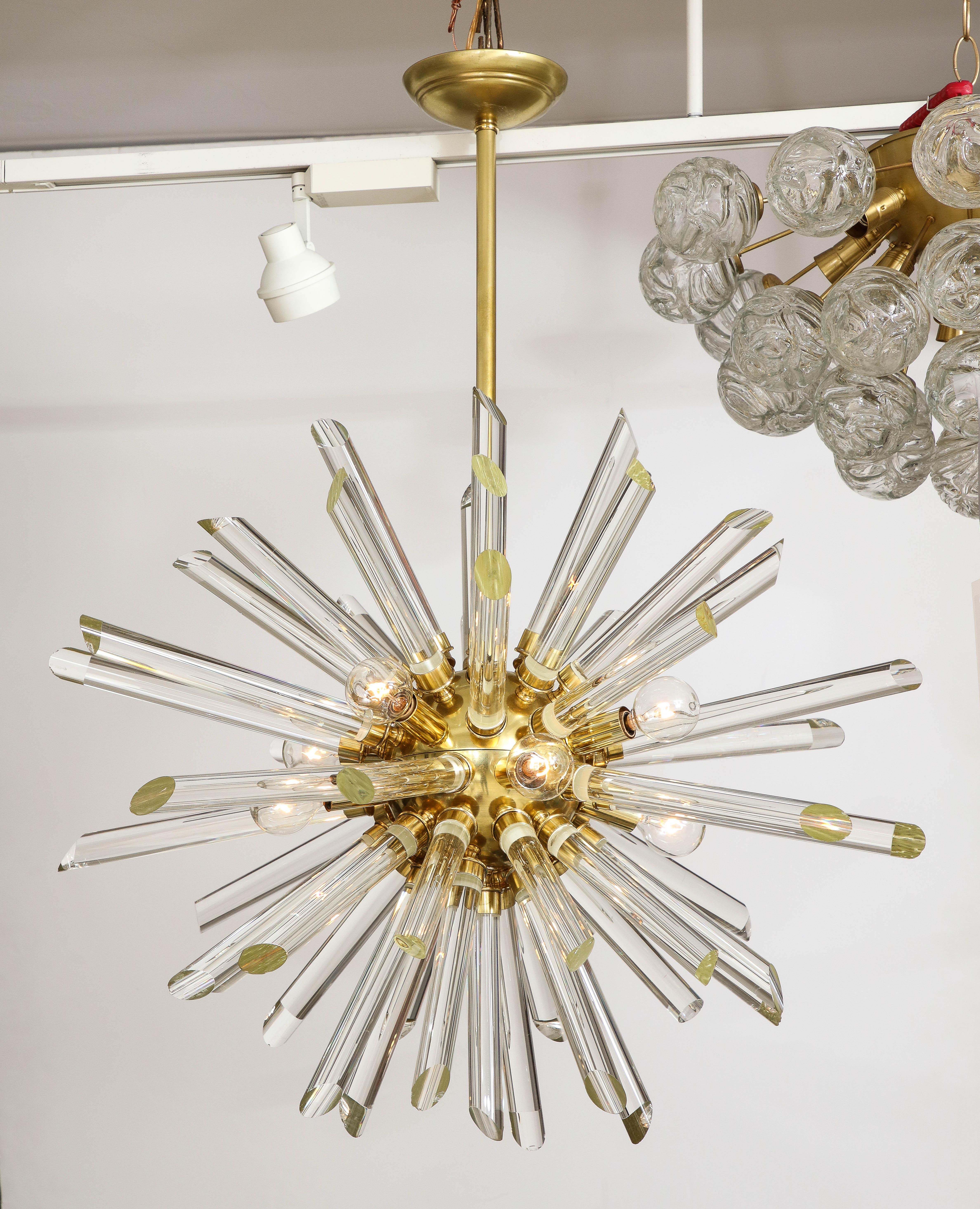 American Bakalowits Style Crystal Sputnik Chandelier, 1 of 2 For Sale