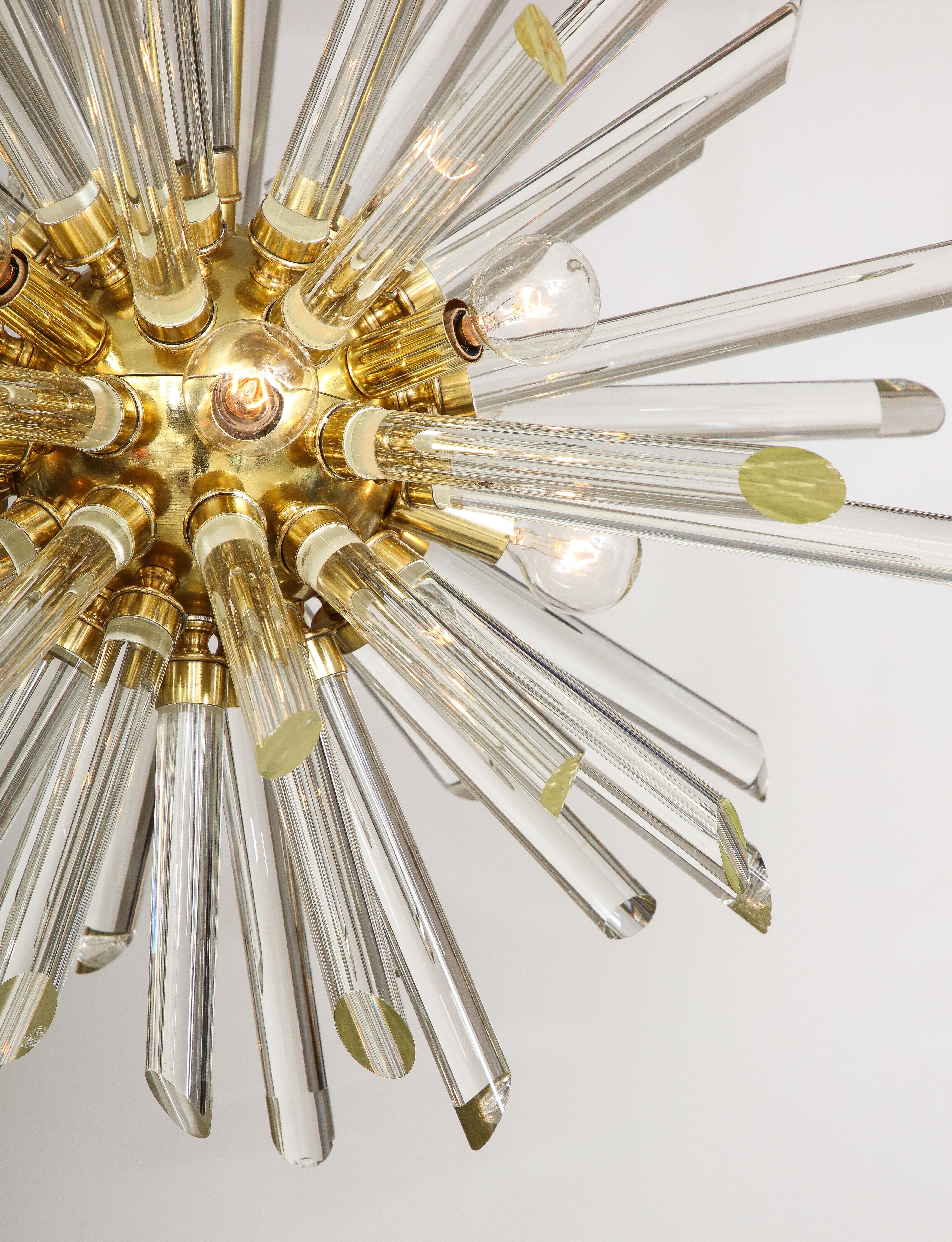 Contemporary Bakalowits Style Crystal Sputnik Chandelier, 1 of 2 For Sale