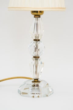 Bakalowits Table Lamp with Fabric Shade, Vienna, Around 1950s