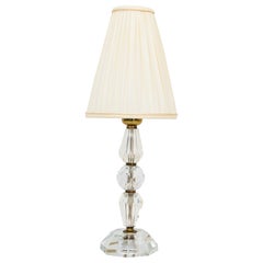 Bakalowits Table Lamp with Fabric Shade, Vienna, Around 1950s