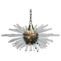 Bakalowits 'Miracle' Sputnik Crystal Glass and Brass Chandelier