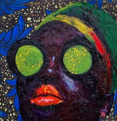 Blind to Becoming -21st Century, Contemporary, Figurative, Mixed Media, Fabrics