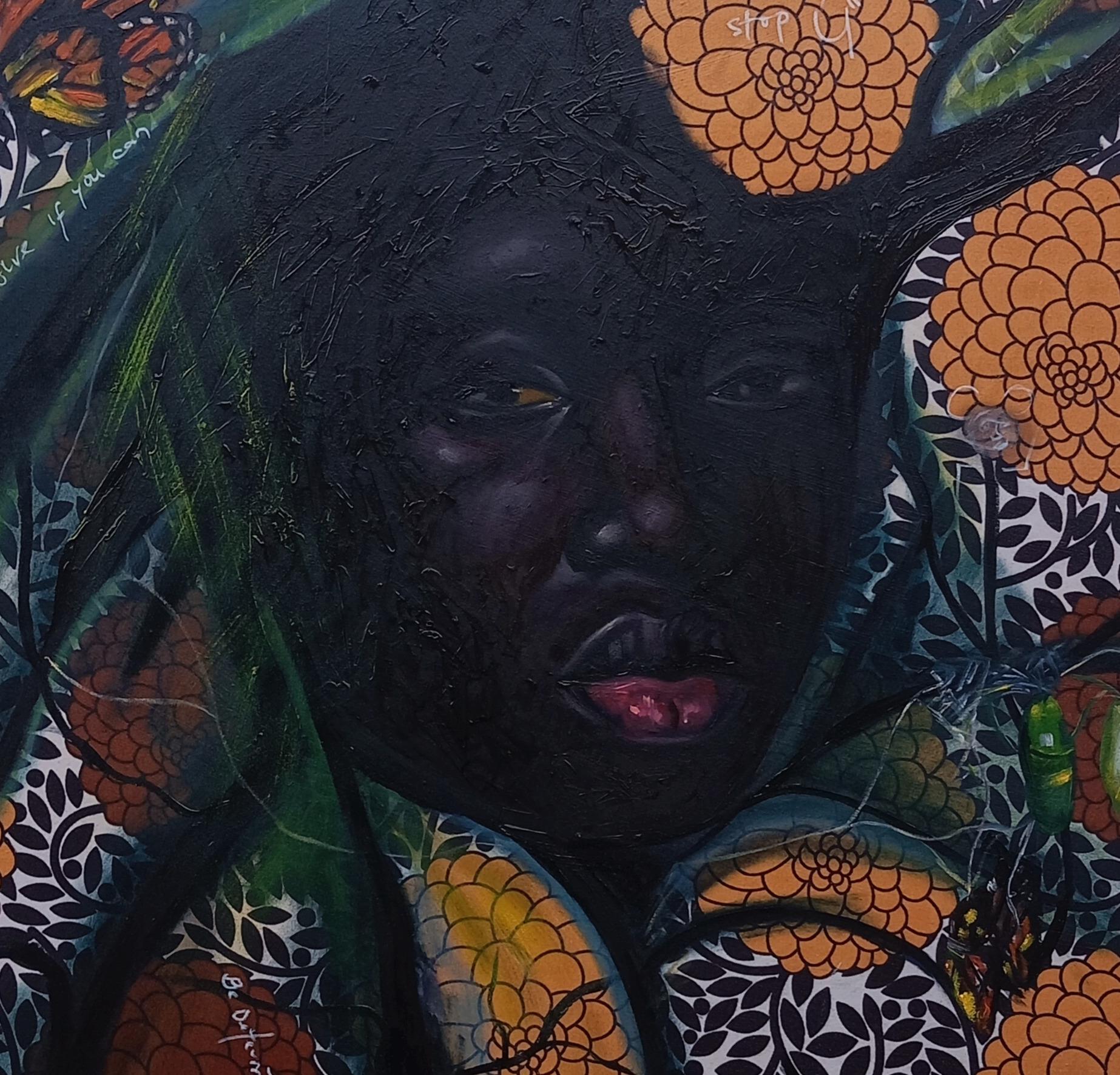 Ailes émergentes - 21e siècle, Contemporain, Figuratif, Technique mixte, Femmes en vente 2