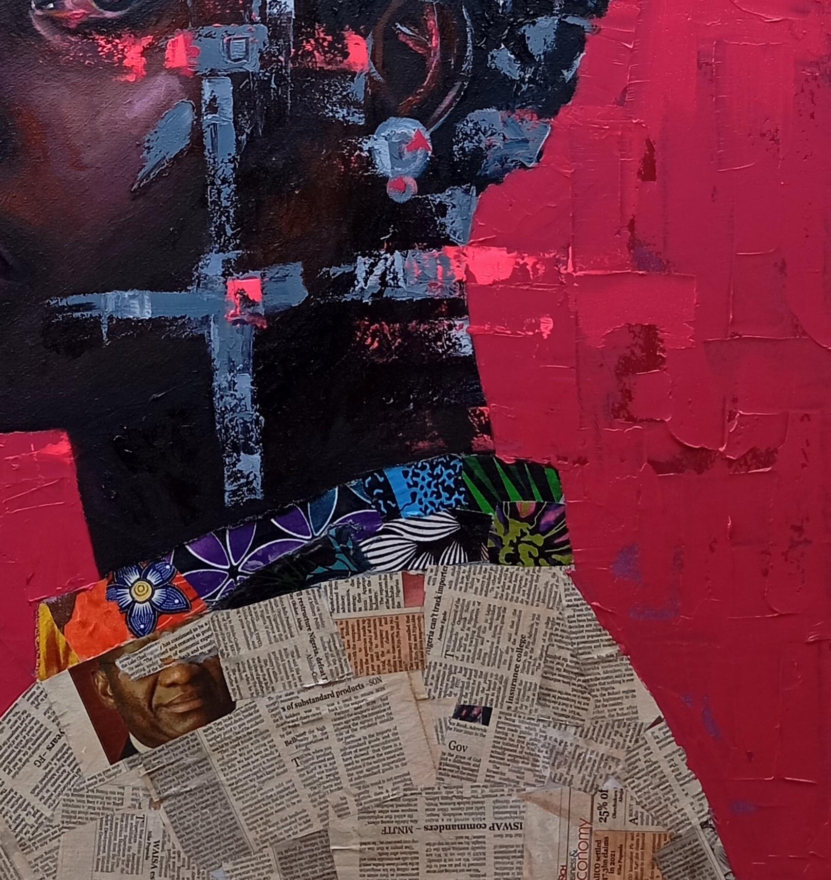 Shipping Procedure
Ships in a well-protected tube.
This work is unique, not a print or other type of copy.
Accompanied by a Certificate of Authenticity.

About Artist
Bakare Babatunde, born in Ogun State, Nigeria, is a dynamic artist whose journey