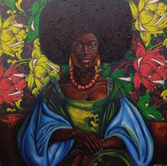Ewa Ola (Bellezza della Nobiltà -21° secolo, Figurativo, Tecnica mista, Africa Donne