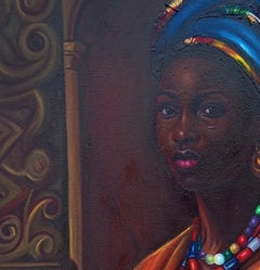 Onileke Ara (Beaded in Style) 2 -21. Jahrhundert Contemporary, Afrikanische Frau, Perlen