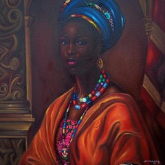 Onileke Ara (Abalorios con Estilo) 2 -Siglo XXI Contemporáneo, Mujer Africana, Abalorios
