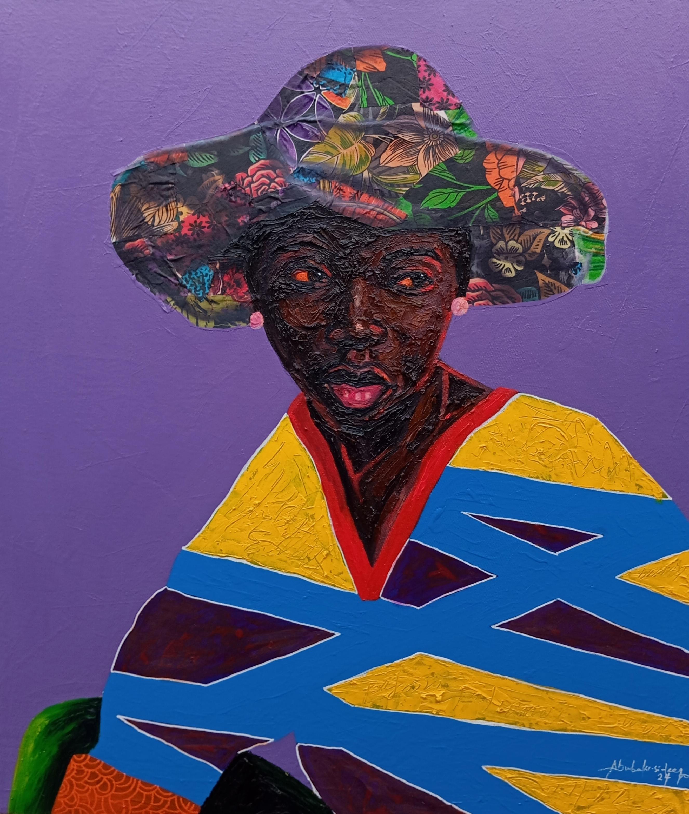 Result is What They See 1 - 21st Century, Mixed Media with Oil, Fabrics, Women