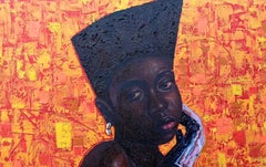 Unapologetic Vogue - Tecnica mista del XXI secolo con olio, Fabrice africana, Donne