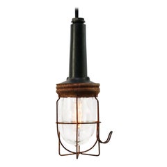 Bakeliet Vintage Industrial Clear Glass Work Light Pendant Light Bakeliet Vintage Industrial Clear Glass Work Light Pendant Light