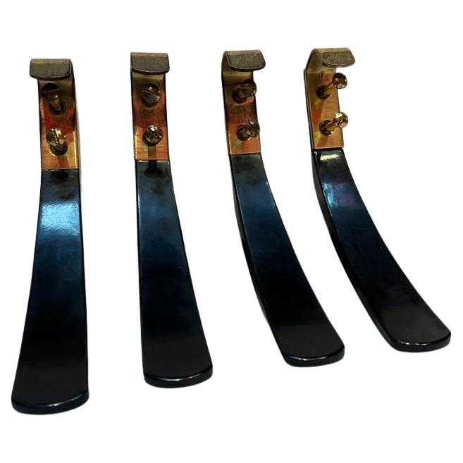 Bakelite and brass wall hooks, Austria, circa 1950 In condizioni buone in vendita a Wien, AT