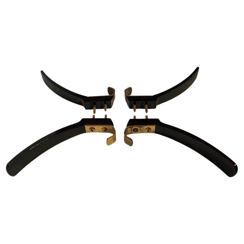 Bakelite and brass wall hooks, Austria, circa 1950 in vendita 1
