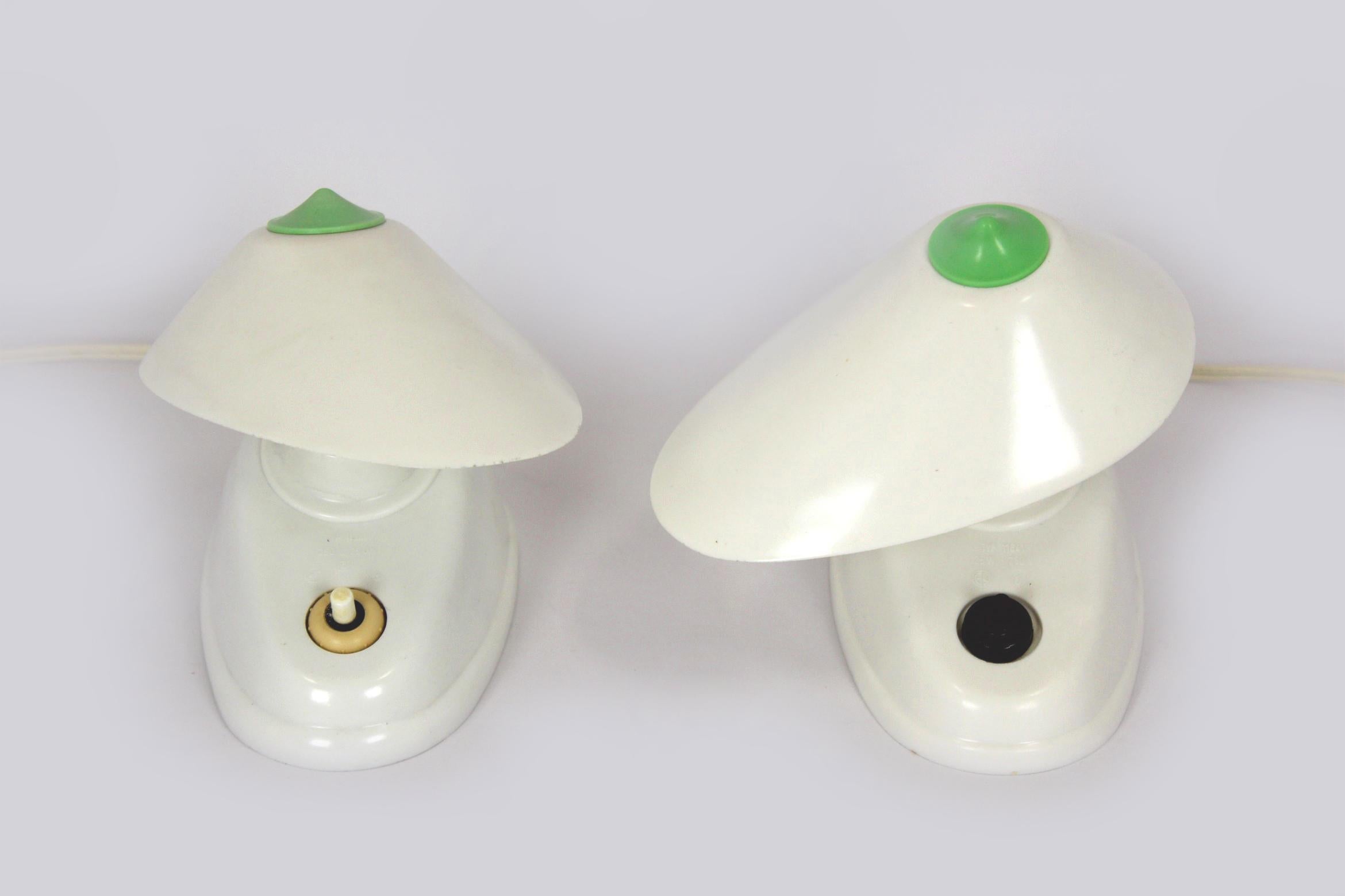 Bakelite Bauhaus Table Lamps from ESC, 1940s, Set of 2 For Sale 4