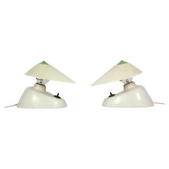Bakelite Bauhaus Table Lamps from ESC, 1940s, Set of 2