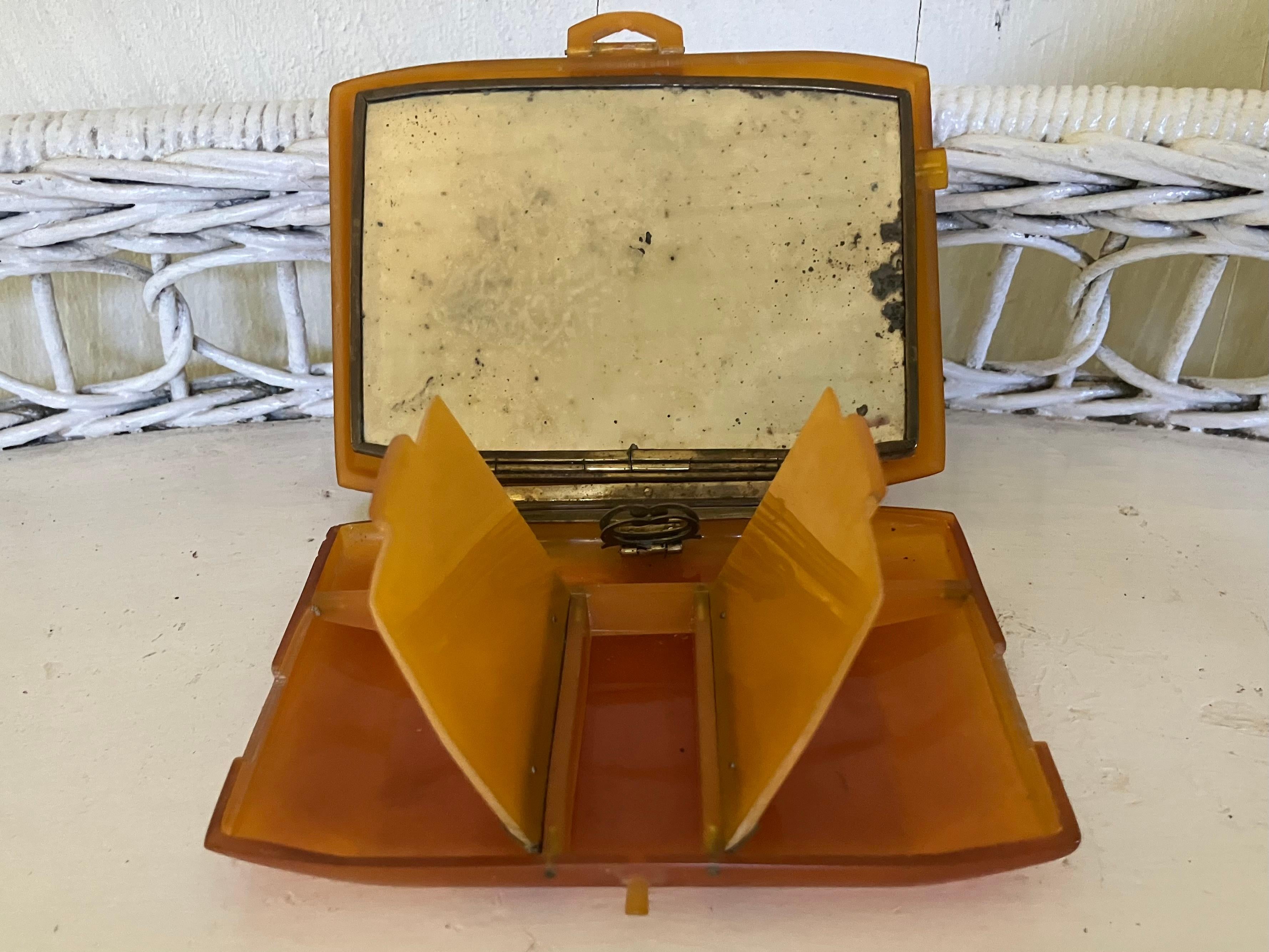 Mid-Century Modern Bakelite Minaudière Box For Sale