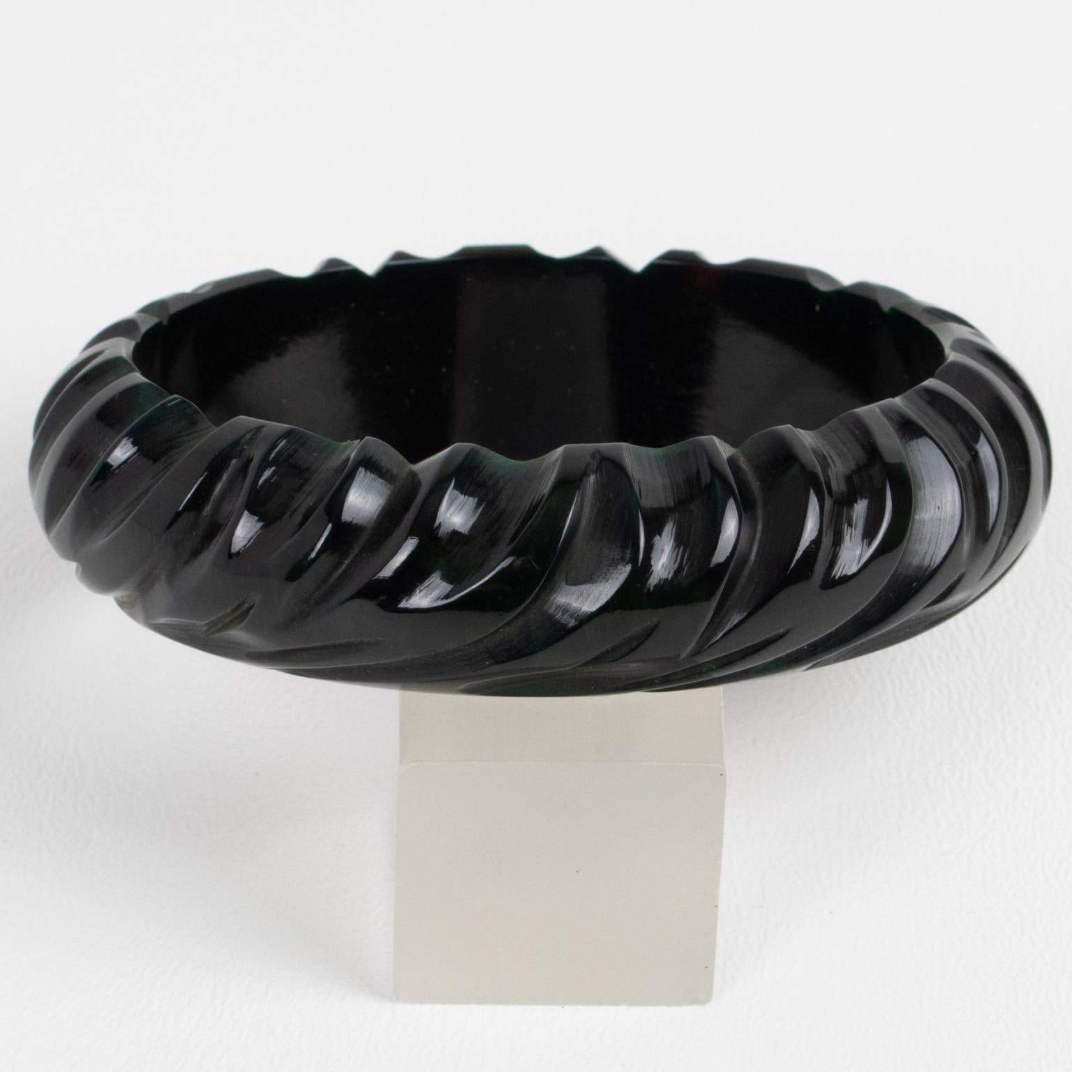 black bakelite bracelet