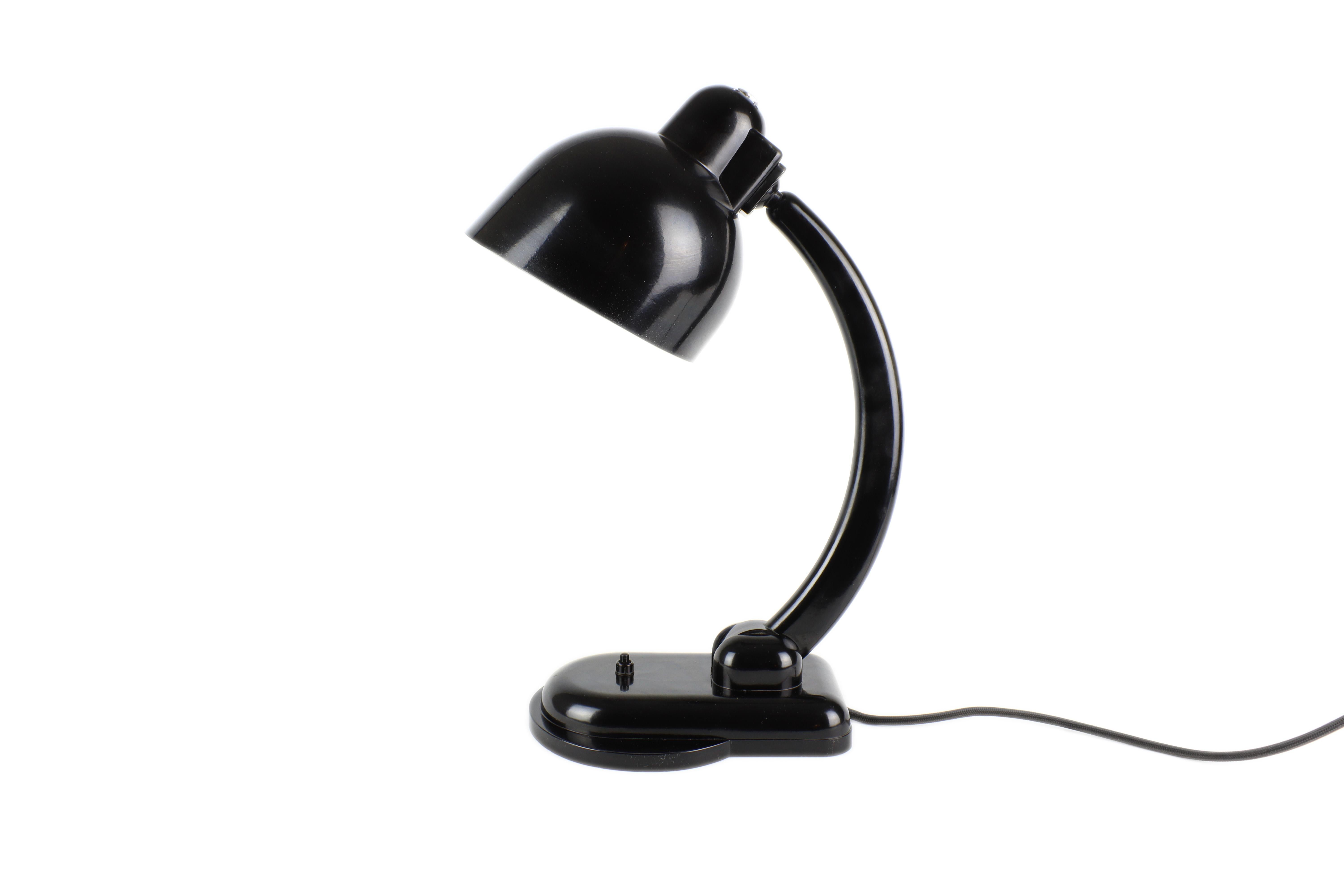 Mid-20th Century Bakelite Desk Lamp Christian Dell For Sale