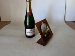 Bakelite Hand Mirror, Table Mriror, Folding Mirror, 2 Faces Mirror, France 1970