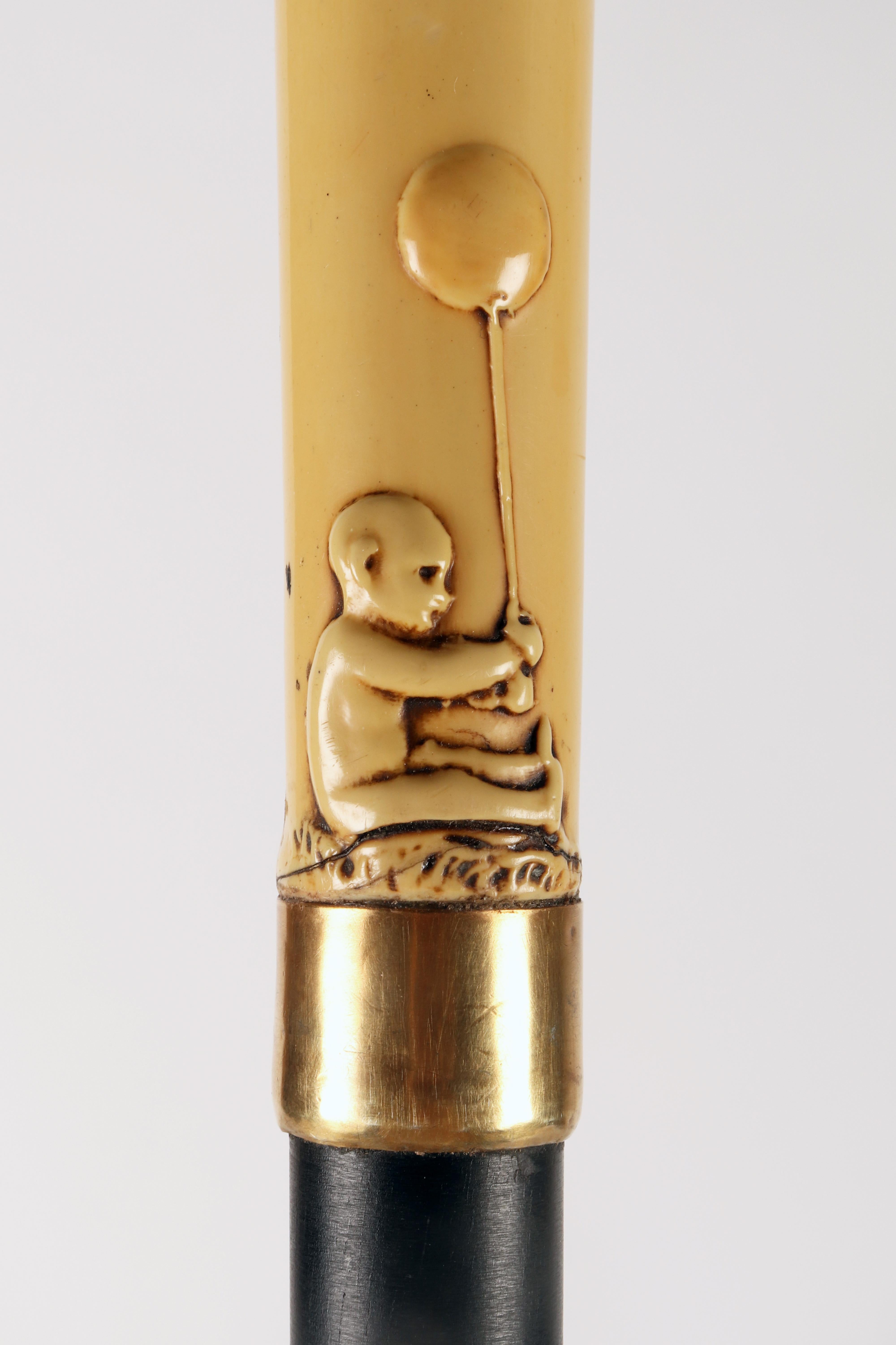 Bakelite handle walking stick, France 1920.  For Sale 4