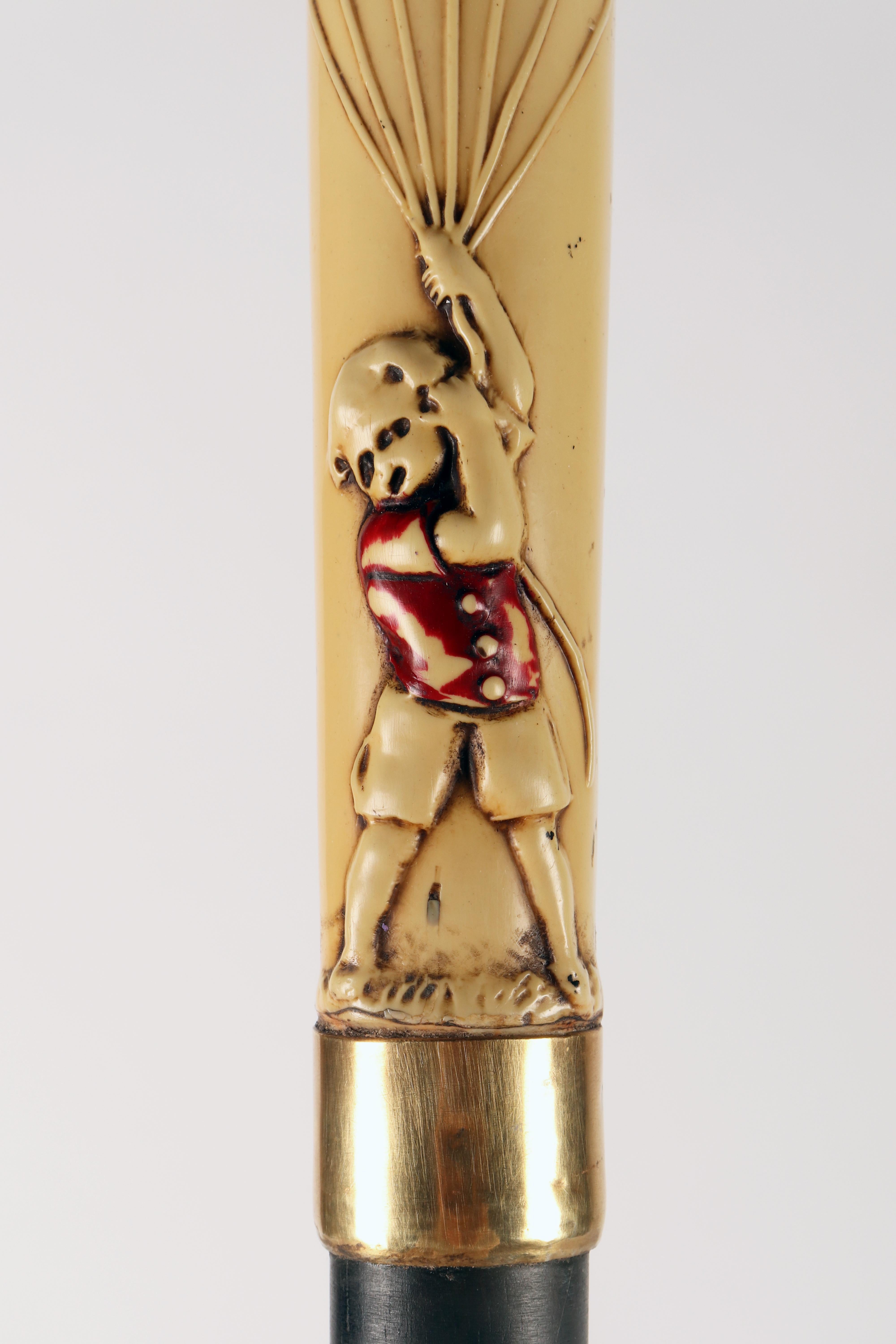 Bakelite handle walking stick, France 1920.  For Sale 3
